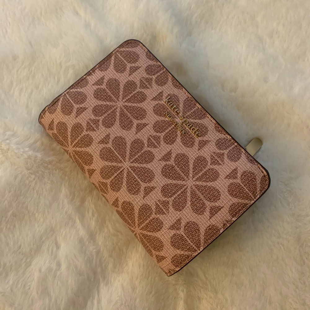 Kate Spade flower coated canvas wallet